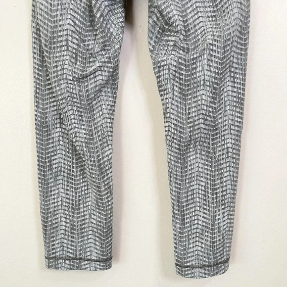 Lululemon Wunder Under Crop Full On Luon 21" High Rise Arrow Jacquard Dark Olive - Picture 10 of 13